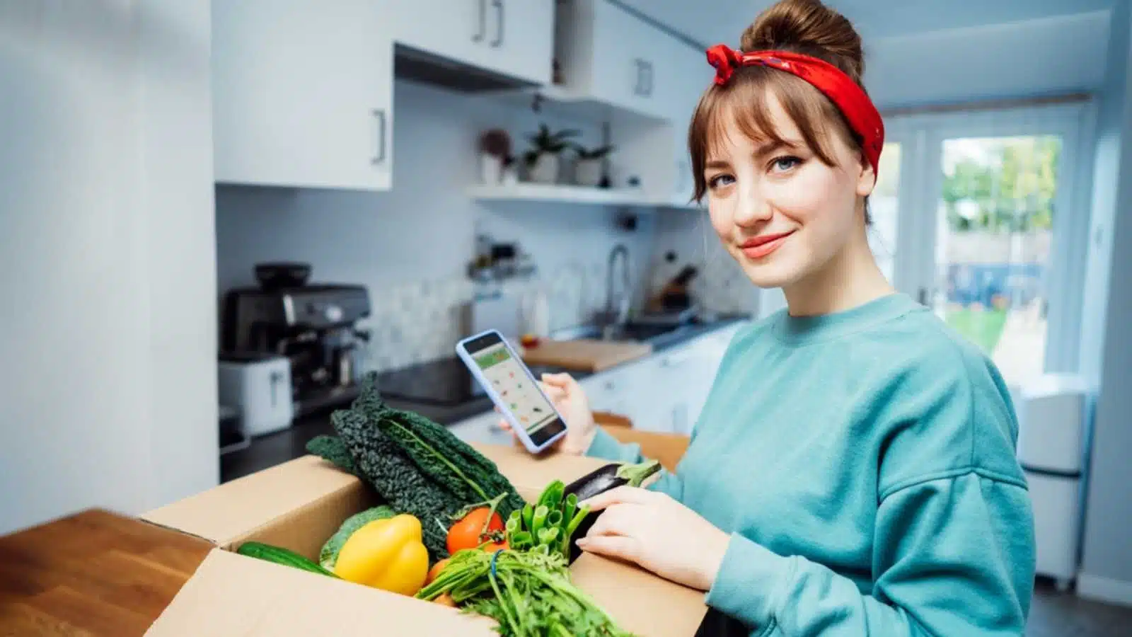 Woman with vegetables taking list shutterstock MSN