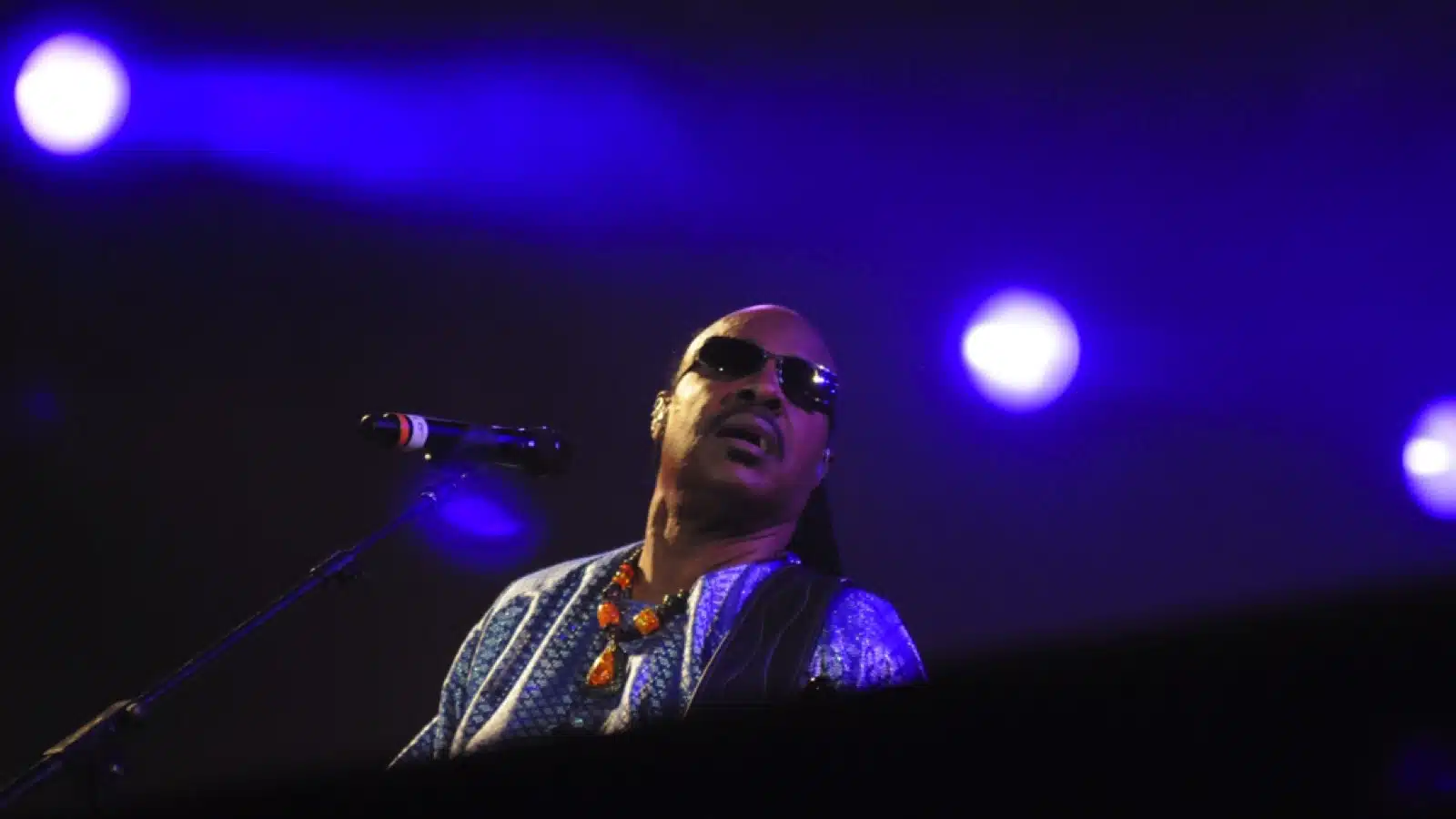 RIO DE JANEIRO, September 23, 2011 - Singer Stevie Wonder the show, during the Rock in Rio. in Rio de Janeiro ,