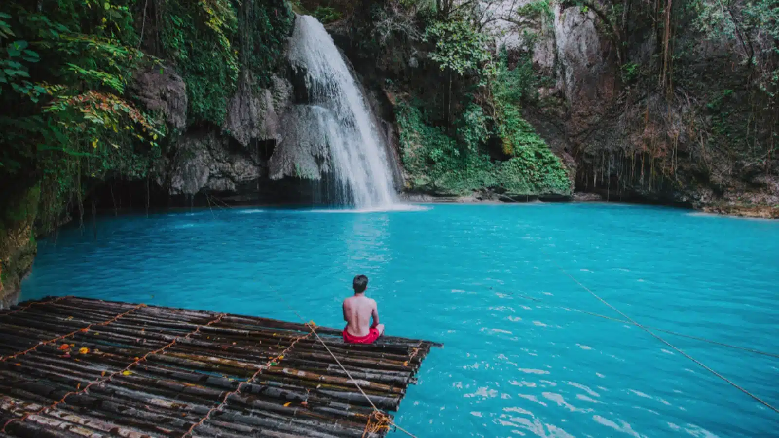 Azure Kawasan waterfall in cebu