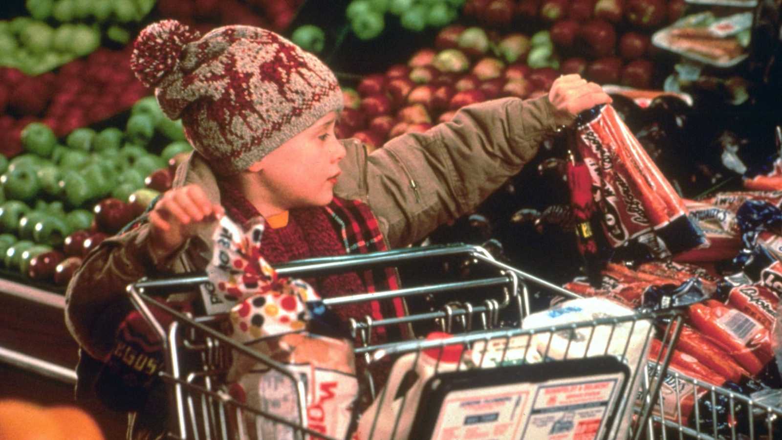 Shopping in Home alone