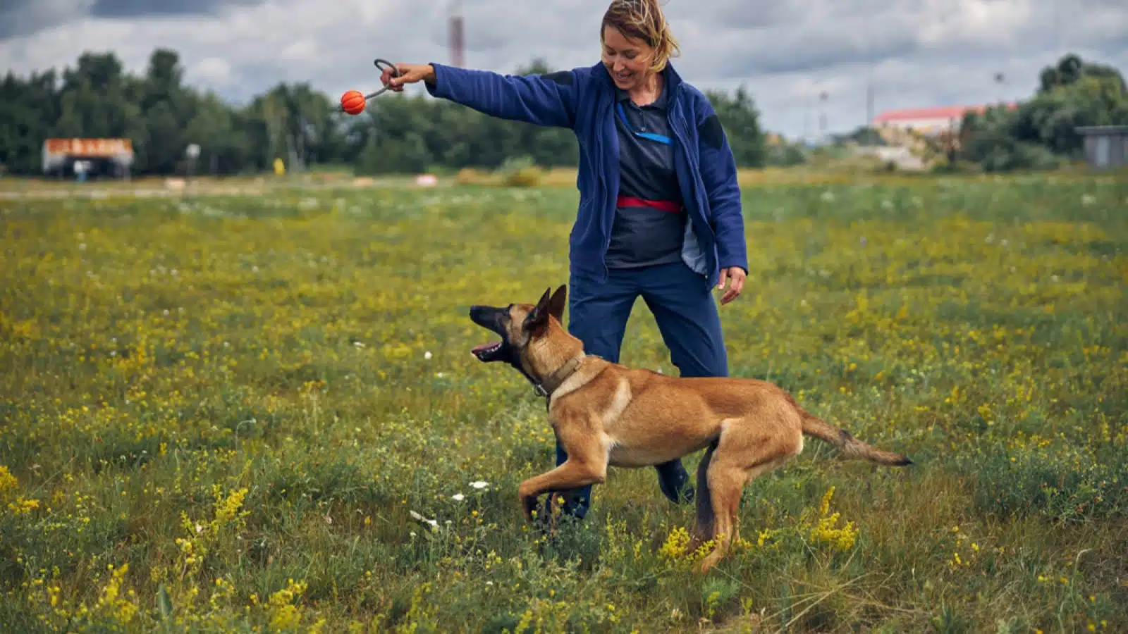 Woman Military Dog Handler