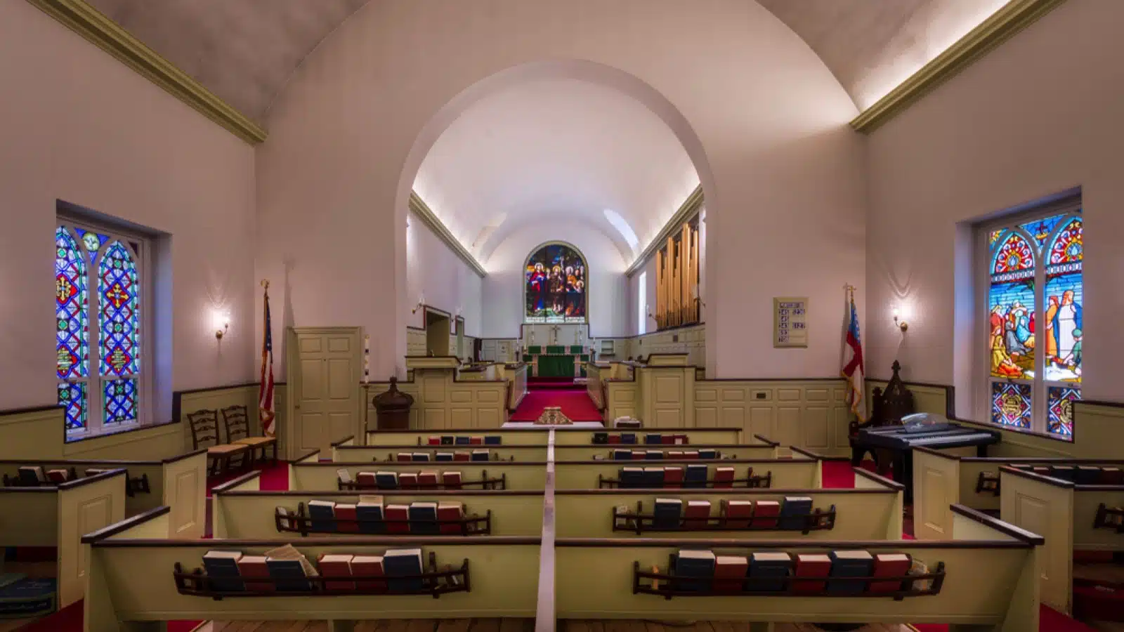 DOVER, DELAWARE - JULY 19: Christ Episcopal Church (1734) on State Street on July 19, 2015 in Dover, Delaware