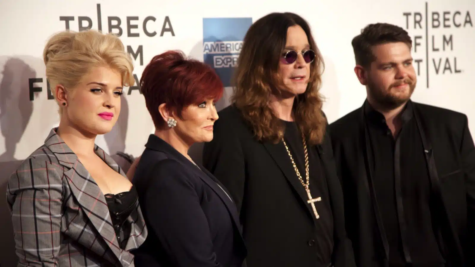 NEW YORK CITY - APRIL 24: The Osbourne clan, Kelly, Sharon, Ozzy and Jack (l-r), attend the premiere of the documentary "God Bless Ozzy Osbourne" at the Tribeca Film Festival on April 24, 2011 in New York City, NY