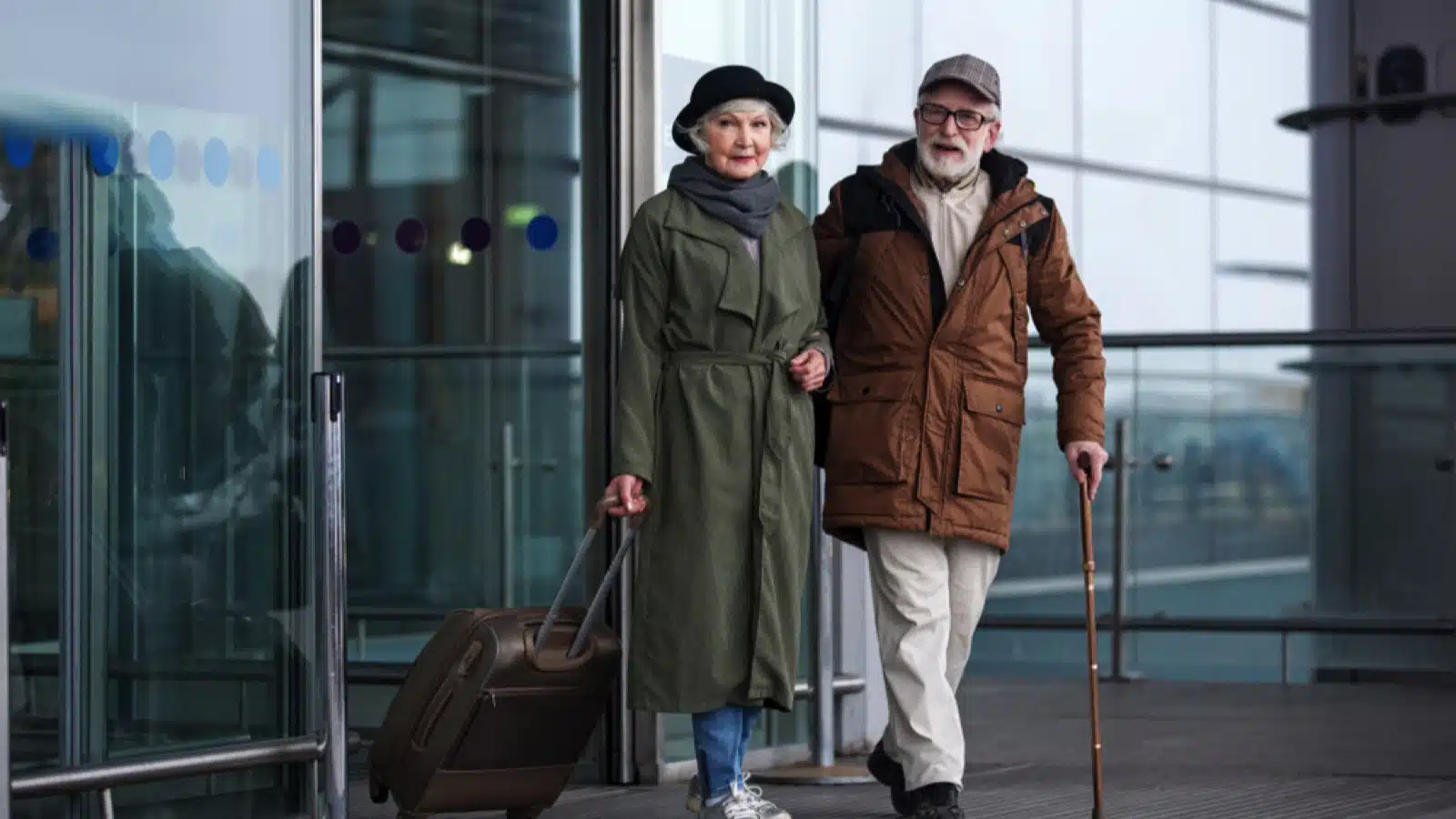 12 Things To Consider Before Moving Abroad After Retirement 10 Old couples coming out of airport